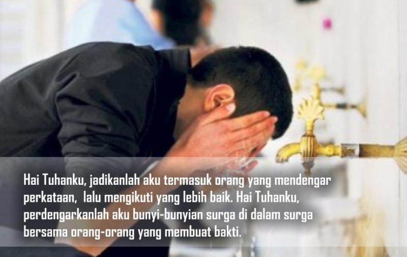 Doa Sapu Dua Telinga saat Wudhu