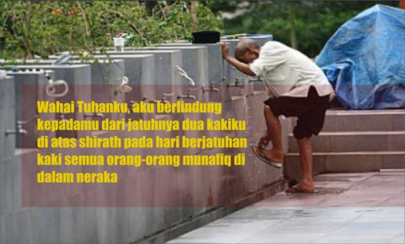 Doa Basuh Kaki Kiri saat Wudhu