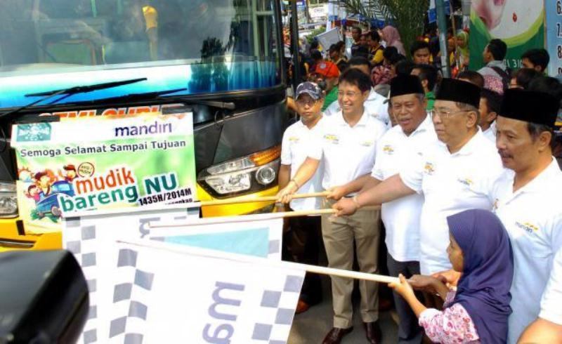 PBNU Lepas 37 Rombongan Bus Mudik Gratis