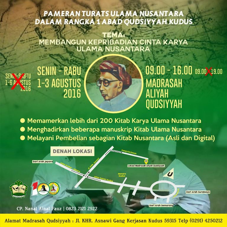 Qudsiyyah Pamerkan Kitab Legendasis Ulama Nusantara Awal Agustus