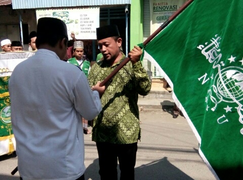 Santri Sambut Tim Kirab Resolusi Jihad dengan Ikrar Kesetiaan NKRI