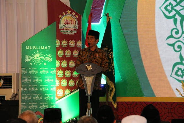 Jokowi: Jakarta Kembali Sejuk Berkat Kehadiran Ibu-ibu Muslimat