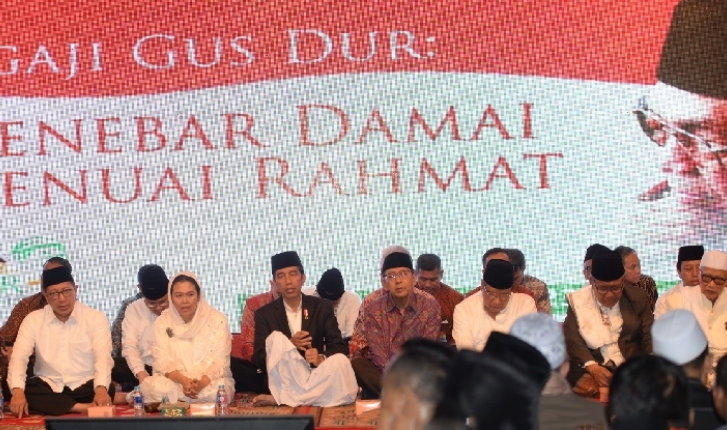 Jokowi Ikut Tahlilan Haul Gus Dur di Ciganjur