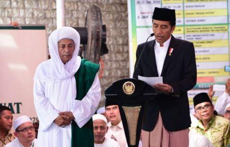 Jokowi: Terima Kasih Habib Luthfi Selalu Mengingatkan Saya