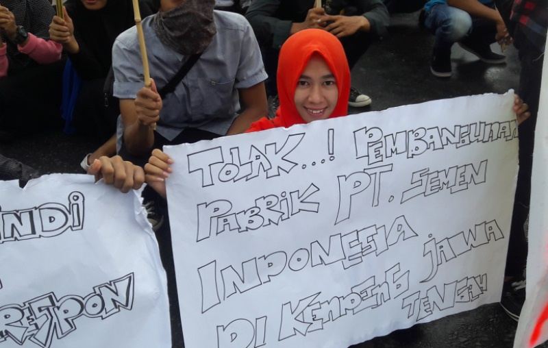 Nyatakan Solidaritas Kendeng, PMII Gorontalo Tolak Pabrik Semen