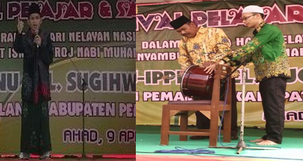 Sambut Isra Mi’raj, Pelajar NU Sugiwaras Pemalang Gelar Festival Pelajar dan Santri