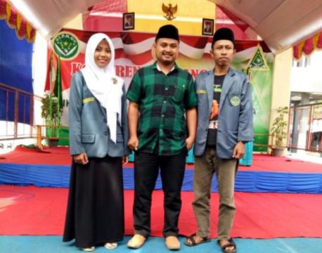 Dwi Satrio dan Rizki Mutia Nahkoda Baru Pelajar NU Brebes
