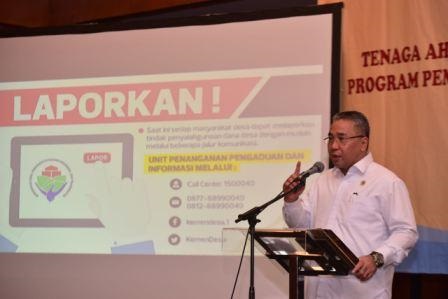 Mendes PDTT Tegaskan Penyelewengan Dana Desa Tak Boleh Ditutupi