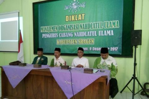 NU Sragen Gelar Diklat Manajemen Organisasi