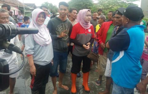 Cisanggarung Meluap Lagi, Banjir Landa Losari