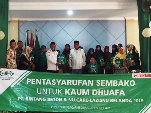 NU Care Santuni Yatim dan Dhuafa di Harlah Pesantren Al-Tsaqafah