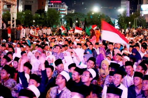 Jokowi dan Nissa Sabyan Meriahkan Hari Santri Nasional Tahun Ini