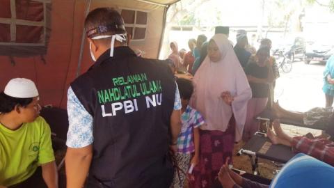 Bantuan NU untuk Korban Gempa di Lombok Telah Diterima Warga