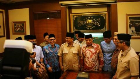 NU welcomed a visit from Prabowo-Sandiaga Uno