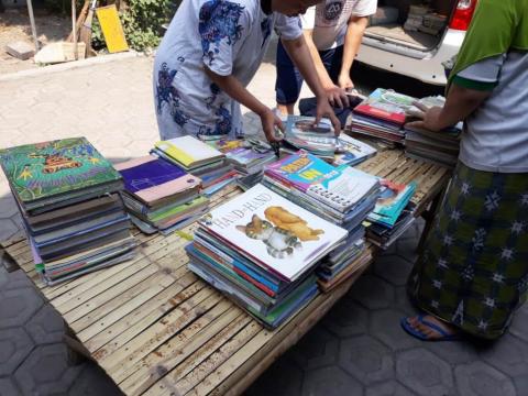 LAZISNU of East Java welcomed reading parks of  Jombang LAZISNU branch