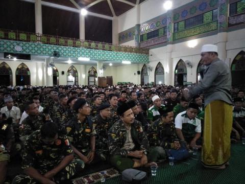 Ribuan Banser Berzikir di Islamic Center Siak Riau