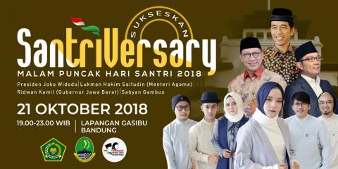 Presiden dan Sabyan Akan Hadiri Malam Puncak Hari Santri 2018 di Bandung