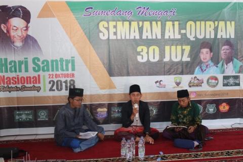 Di Sumedang, Perayaan Hari Santri Diawali dengan Pengajian