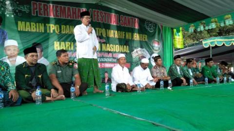 Sambut Hari Santri, TPQ Maarif NU Jember  Gelar Kemah