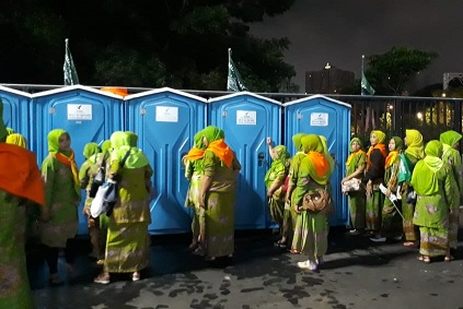 Puluhan Toilet dan Tempat Wudlu telah Disiapkan Panitia Harlah Muslimat