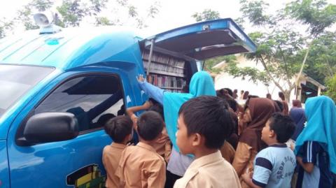 Mobil Perpustakaan Keliling di Banjarmasin Kini Dilengkapi Pendongeng