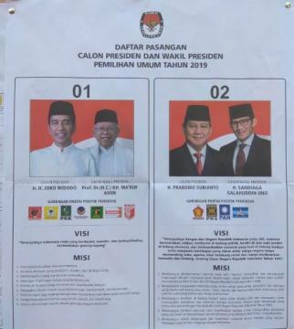 Jokowi-Amin Unggul di TPS Gus Dur Ciganjur