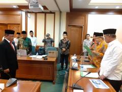 Ketum PBNU Lantik Ridwan Tohopi sebagai Rektor UNU Gorontalo