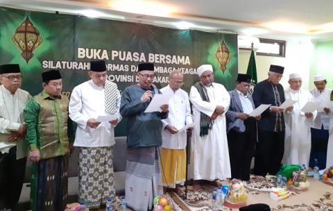 Diinisiasi NU Jakarta, Ormas dan Lembaga Keagamaan Jakarta Deklarasi Komitmen Kebangsaan