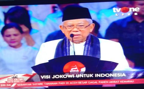 Kiai Ma'ruf: Pidato Presiden Terpilih untuk Bawa Indonesia Sejahtera