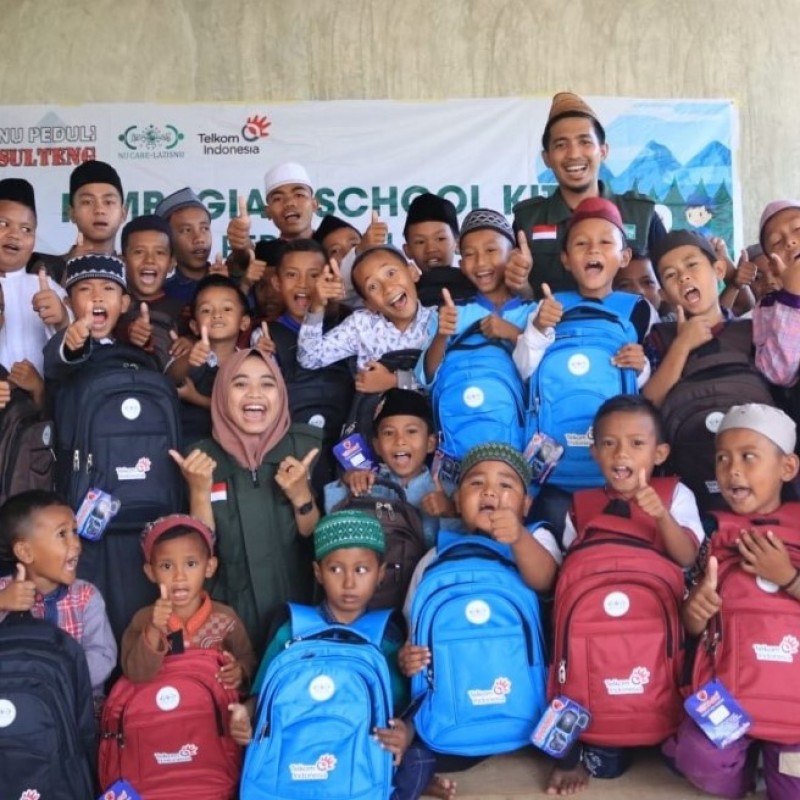 NU Peduli Salurkan 1000 Paket Sembako dan Alat Sekolah di Sulteng