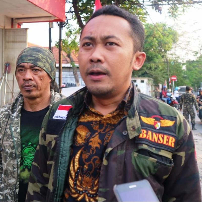Puluhan Anggota Banser Jaga Asrama Papua di Surabaya