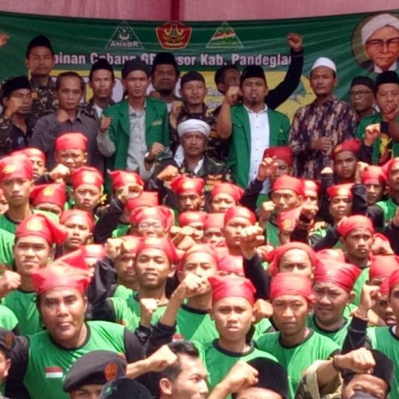 Ratusan Banser di Pandeglang Komitmen Jaga Aswaja di Bumi Jawara