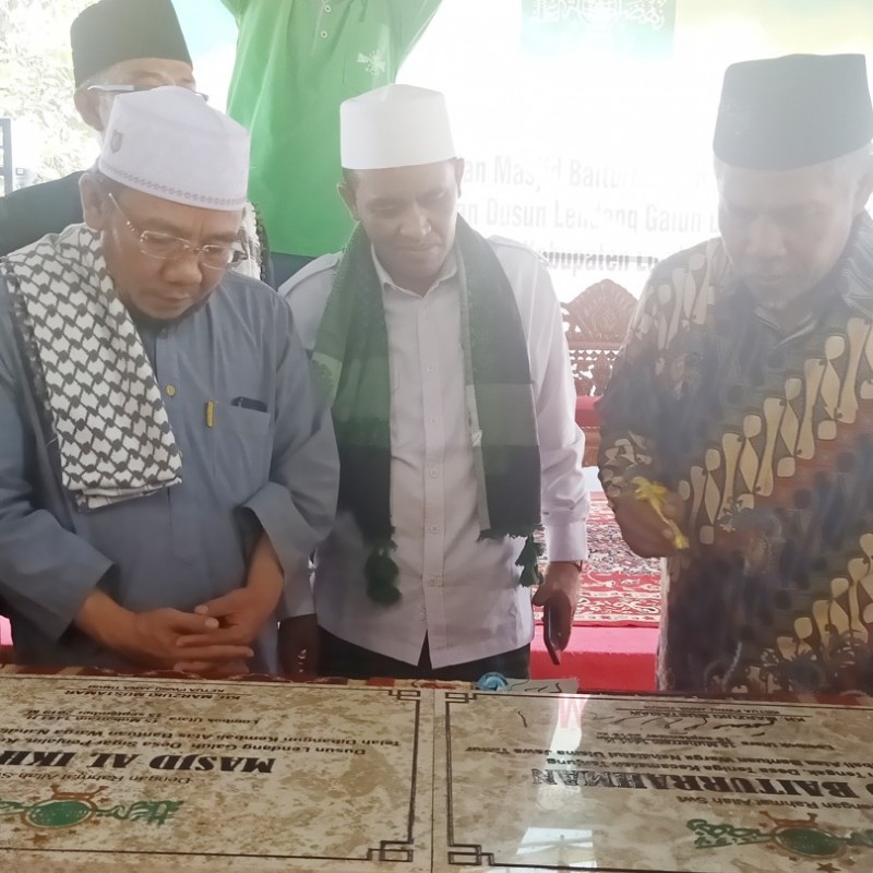Ketua NU Jatim Resmikan Masjid Bantuan NU Peduli di Lombok Utara