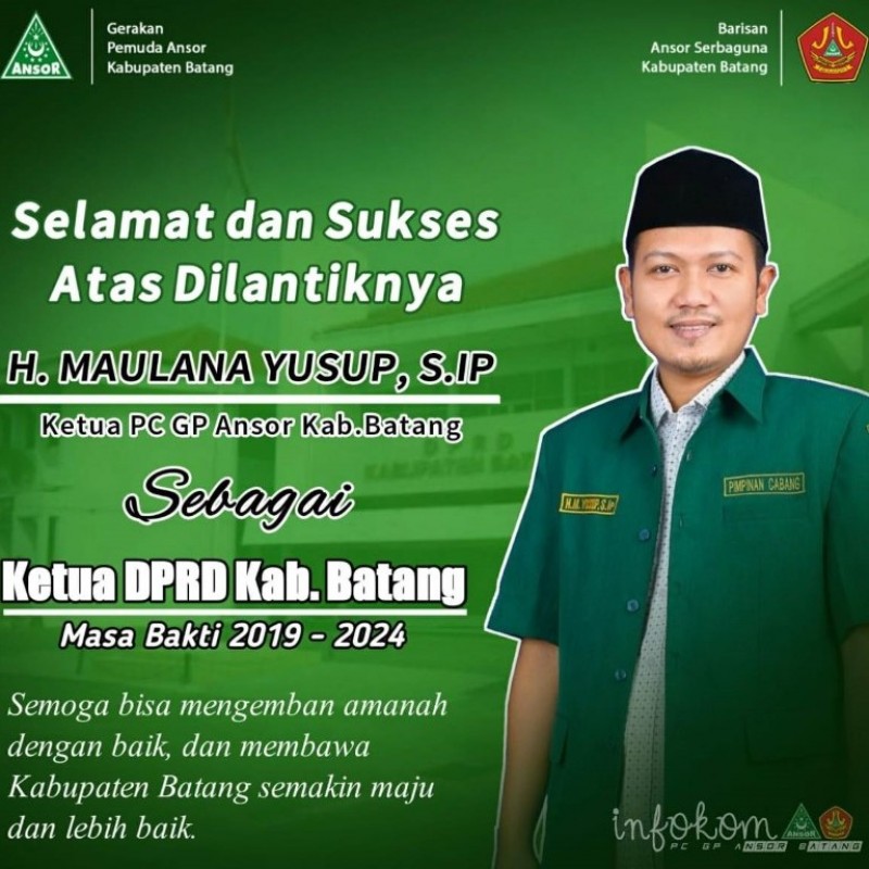 Ketua GP Ansor Batang Pimpin DPRD