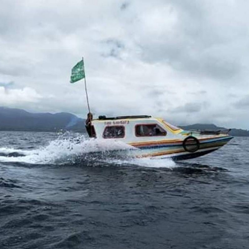 Arungi Lautan, NU Salurkan Bantuan ke Pulau Haruku di Maluku Tengah