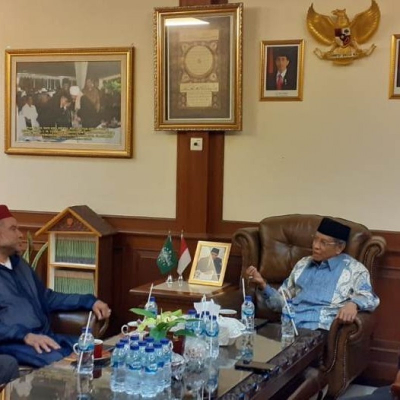 Kepada Syekh Najeem, Ketum PBNU Paparkan Hubungan Indonesia dan Maroko 
