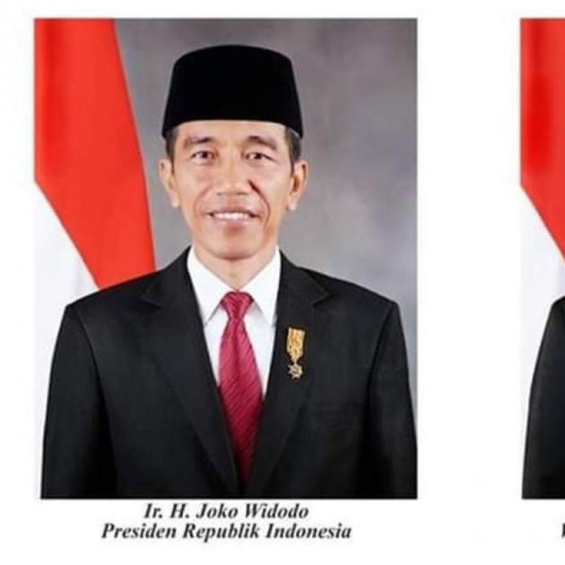 H-3 Pelantikan, Foto Resmi Presiden Jokowi dan Wapres Kiai Ma'ruf Dirilis