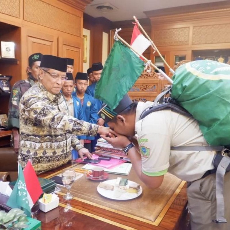Kader CBP Surabaya Tiba di PBNU, Kiai Said: Para Wali Biasa Berkelana