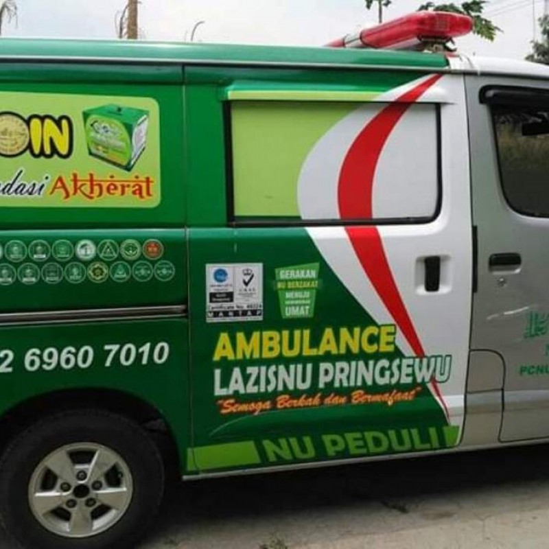 LAZISNU Pringsewu Topang Gerak Basada dengan Ambulans