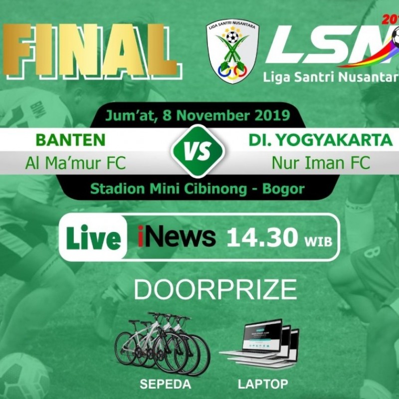 Lima Fakta Finalis Liga Santri 2019, Nur Iman FC dan Al-Ma'mur Tangerang