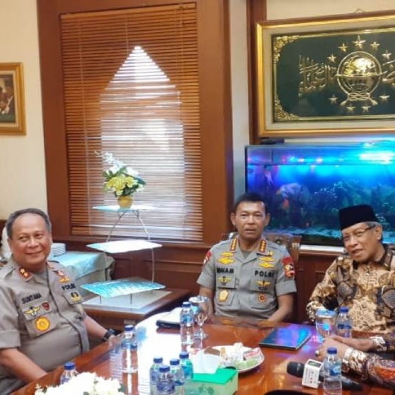 Kapolri Idham Azis Bersilaturahim ke PBNU