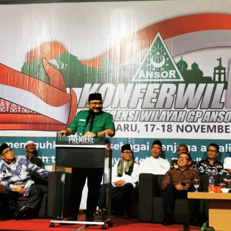 Gubernur Riau Ajak Ansor dan Banser Atasi Karhutla