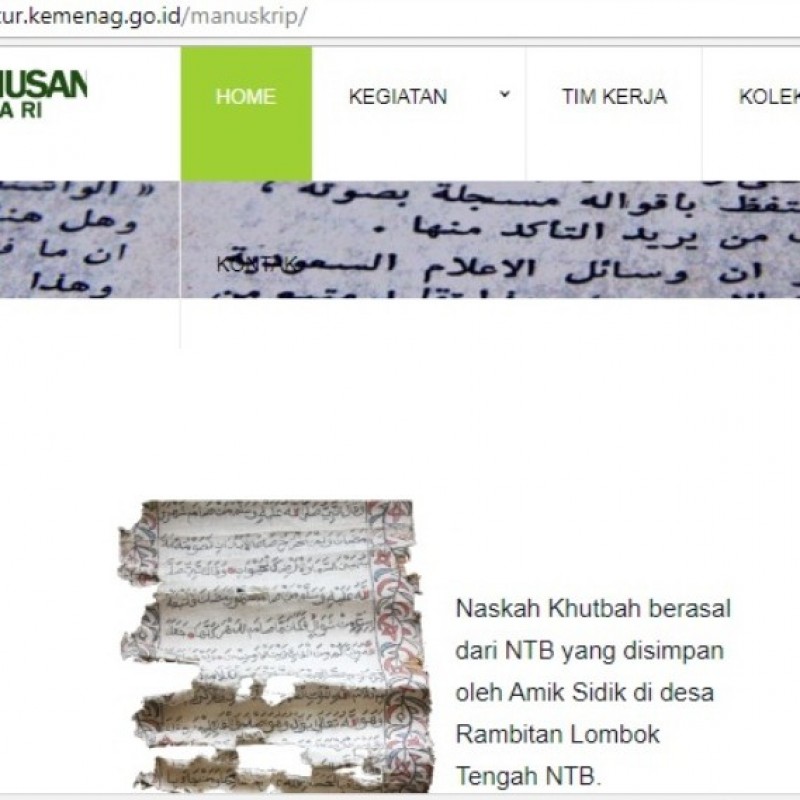 Naskah Kuno Bisa Diakses di Website Puslitbang Lektur Kemenag