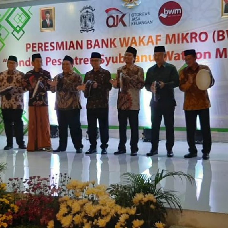 Bank Wakaf Mikro Syubanul Wathon Maslahah Tegalrejo Diresmikan OJK