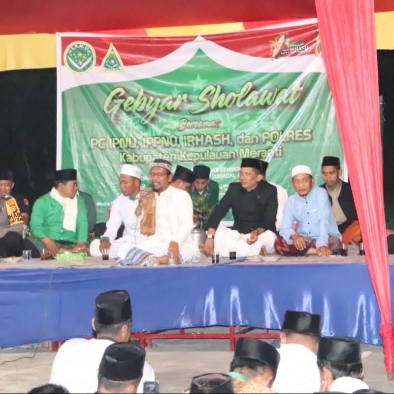 Pelajar NU Riau Warnai Pergantian Tahun dengan Shalawat