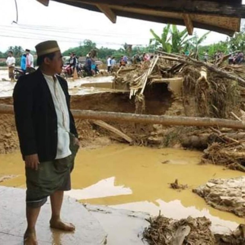 Banjir Bandang, 96 Pesantren-Majelis Taklim di Lebak Rusak Berat