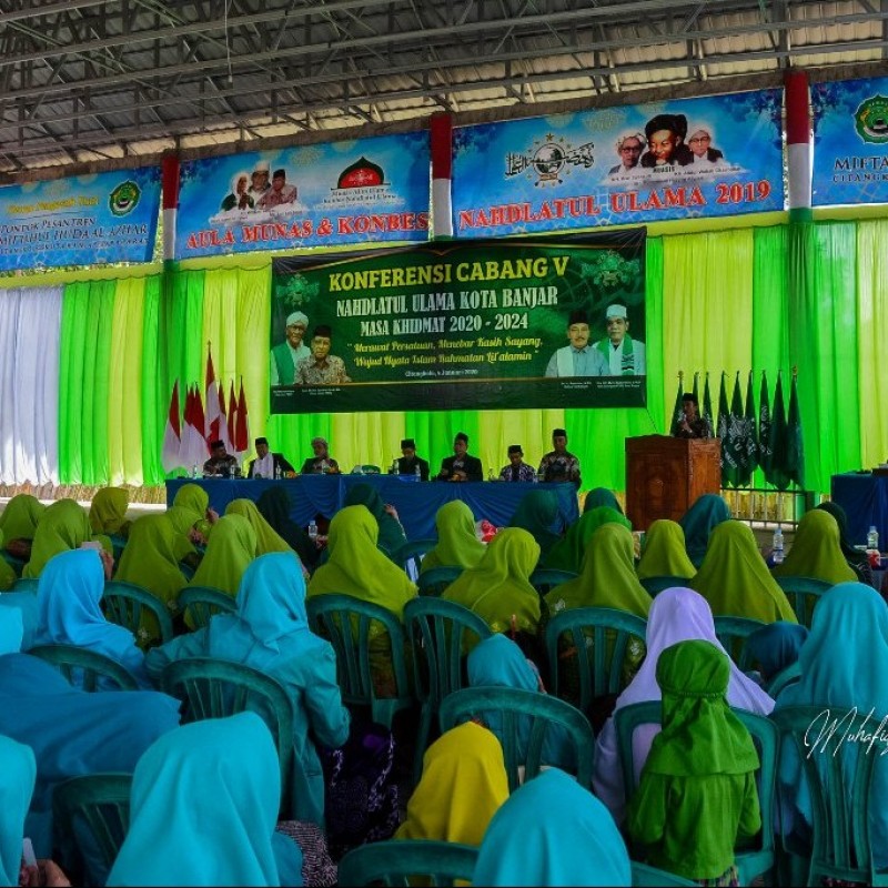 Duet KH Mu'in Abdurrahim-KH Roidi Al Farizi Pimpin PCNU Kota Banjar