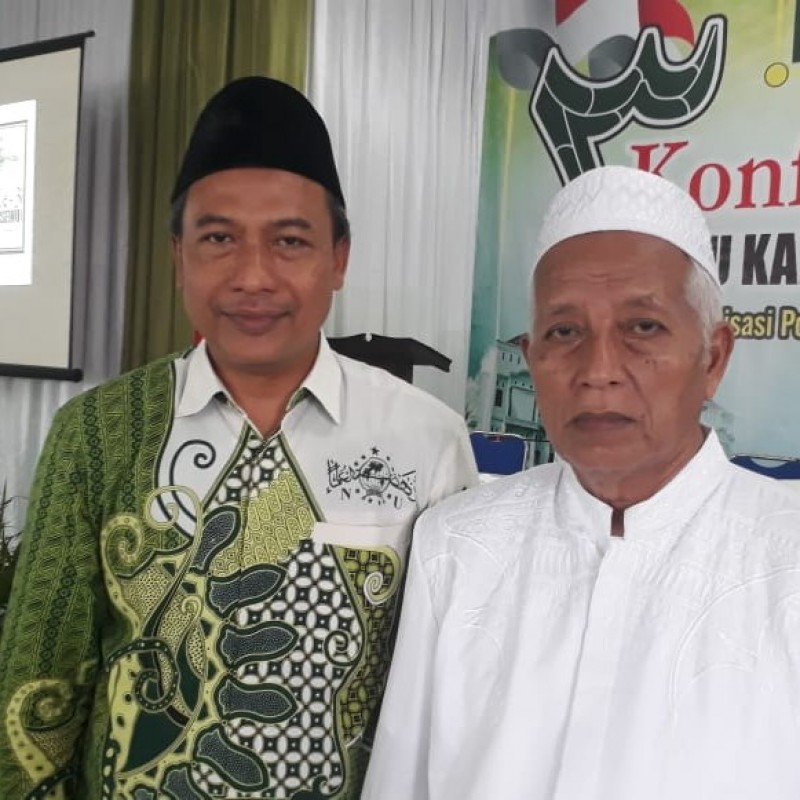 KH Ridwan Syu'aib dan H Taufik Qurrahim  Kembali Pimpin NU Pringsewu