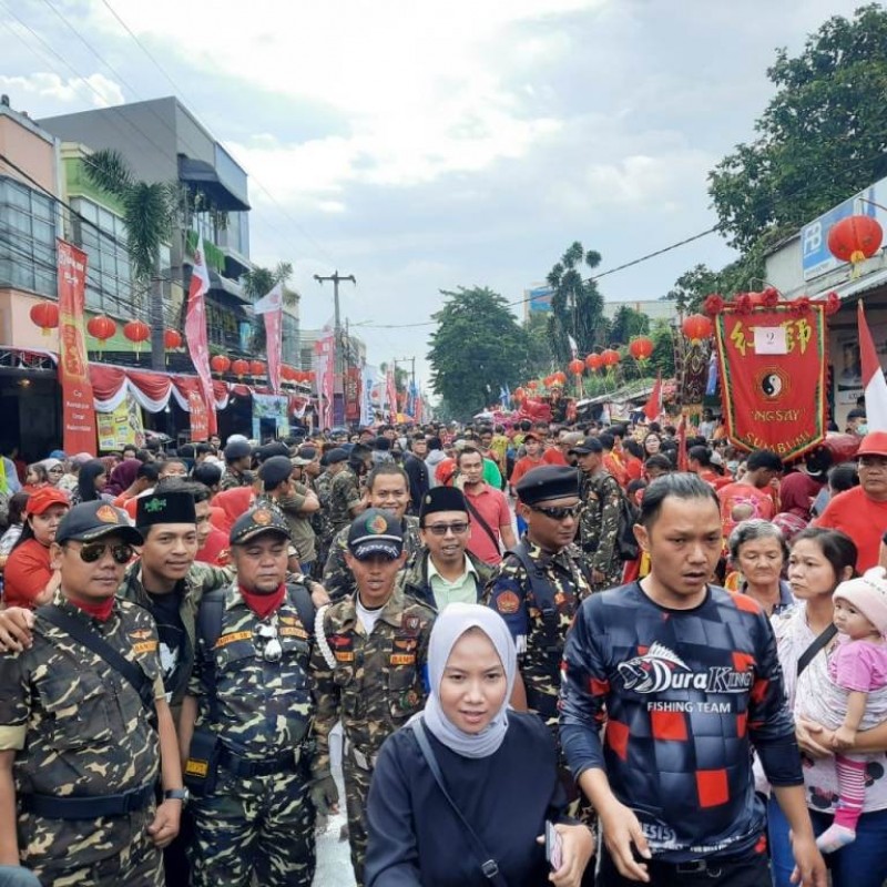Banser Kota Sukabumi Ikut Amankan Perayaan Cap Go Meh