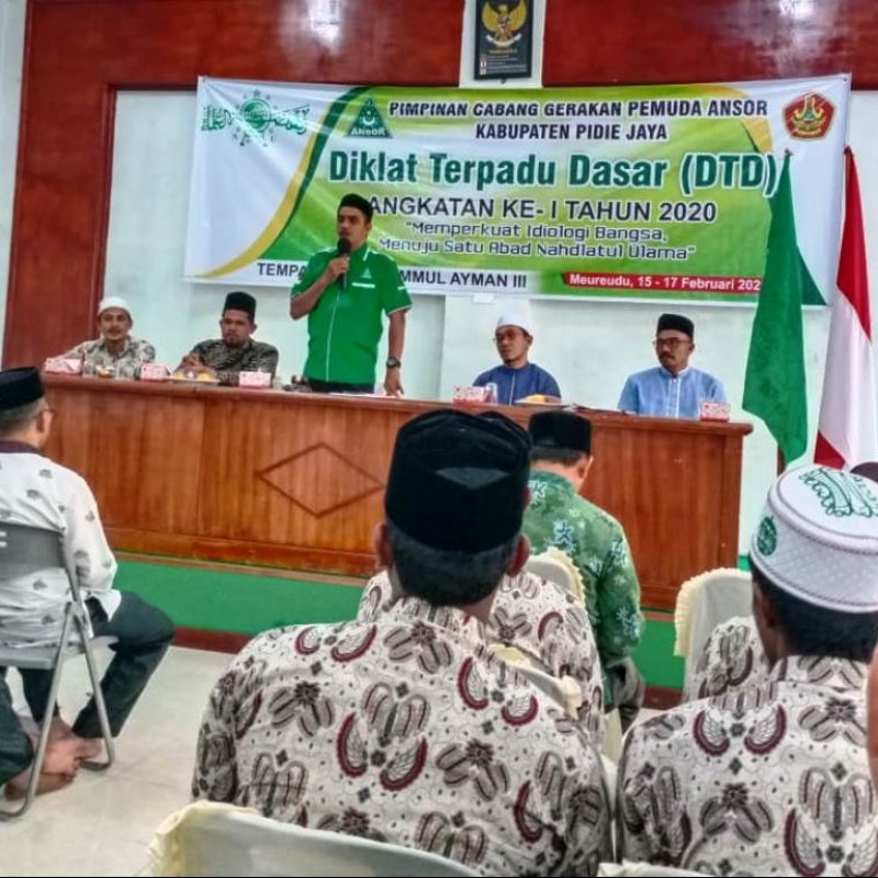 Ansor dan Banser Pidie Jaya Aceh Siapkan Diri Perkukuh Kebangsaan